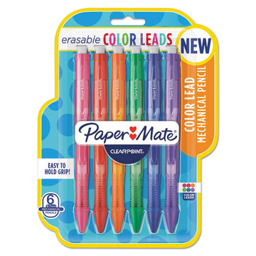 Paper Mate® Clearpoint Color Mechanical Pencils, 0.7 Mm, Assorted Lead-barrel Colors, 6-pack freeshipping - TVN Wholesale